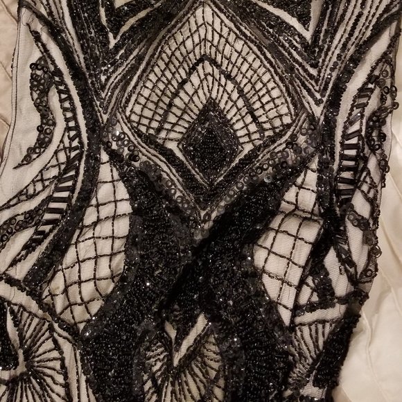 Jasz Couture Black Beaded Gown - Picture 4 of 13